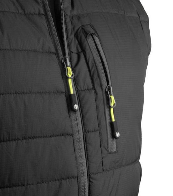 Thumbnail: Beeswift Flex Workwear Padded Bodywarmer Black/Grey Sml