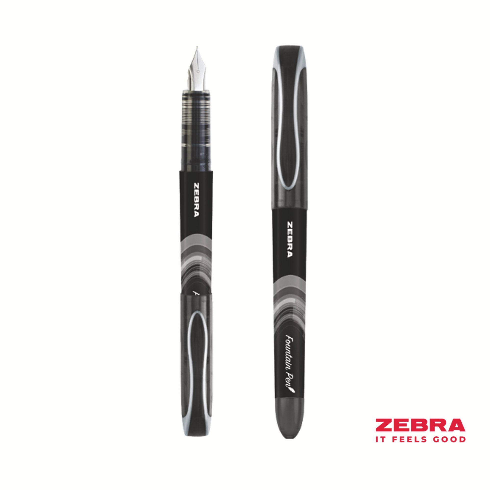 Zebra Disposable Fountain Pen Black x12