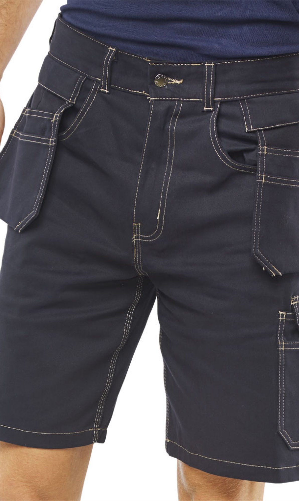 Beeswift Grantham Multi-Purpose Pocket Shorts Navy Blue 30