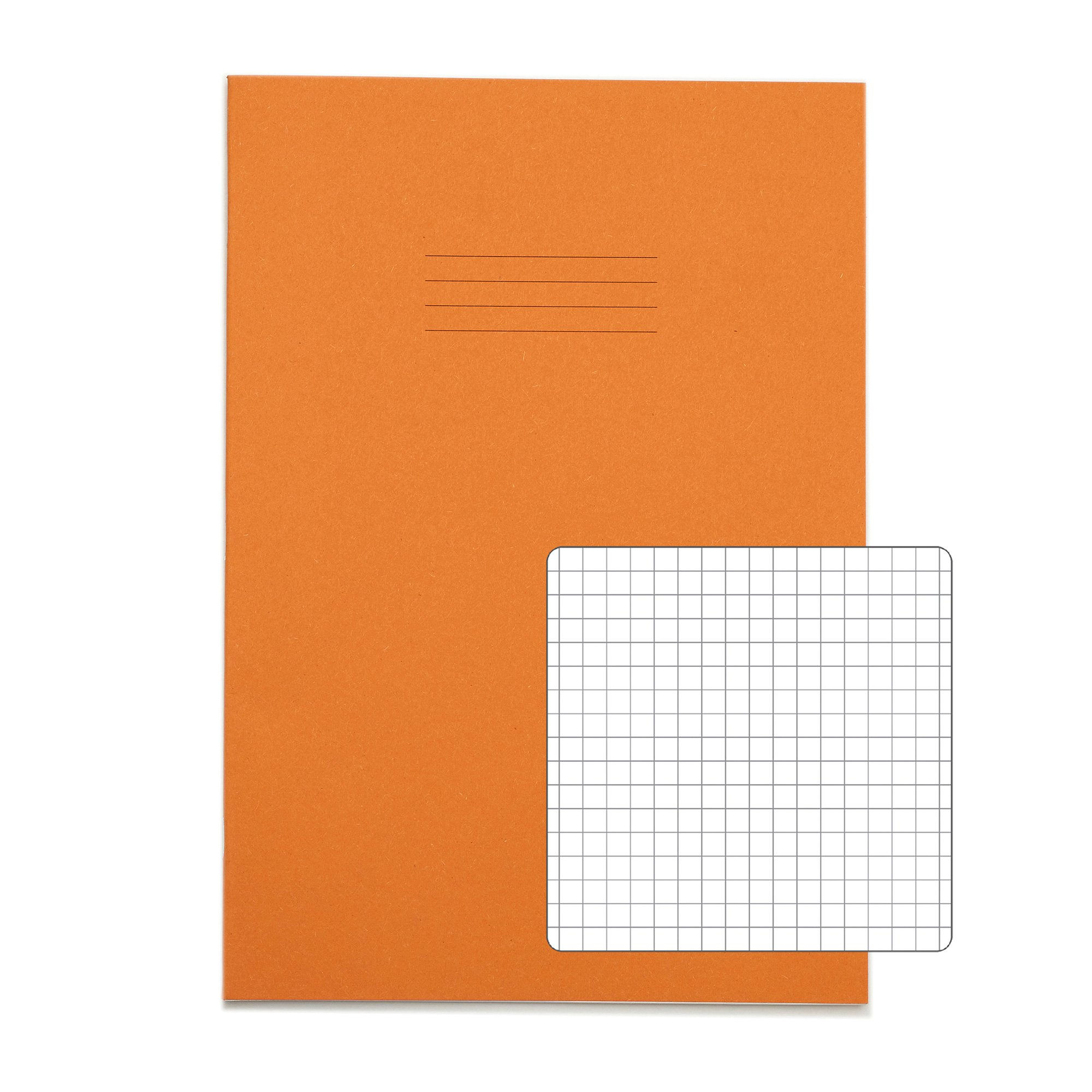 RHINO A4 Exercise Book 48 page Orange S5 (x10)