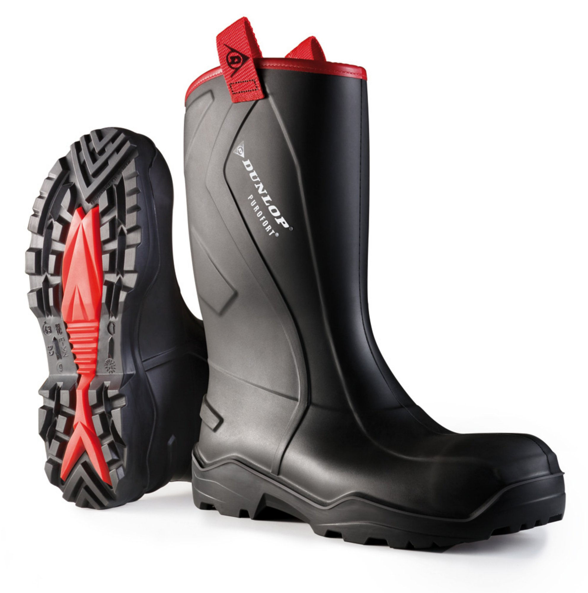 Dunlop Purofort+Rugged Full Safety Rigger Boot Black 08
