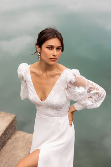 Robe de mariée bohème chic