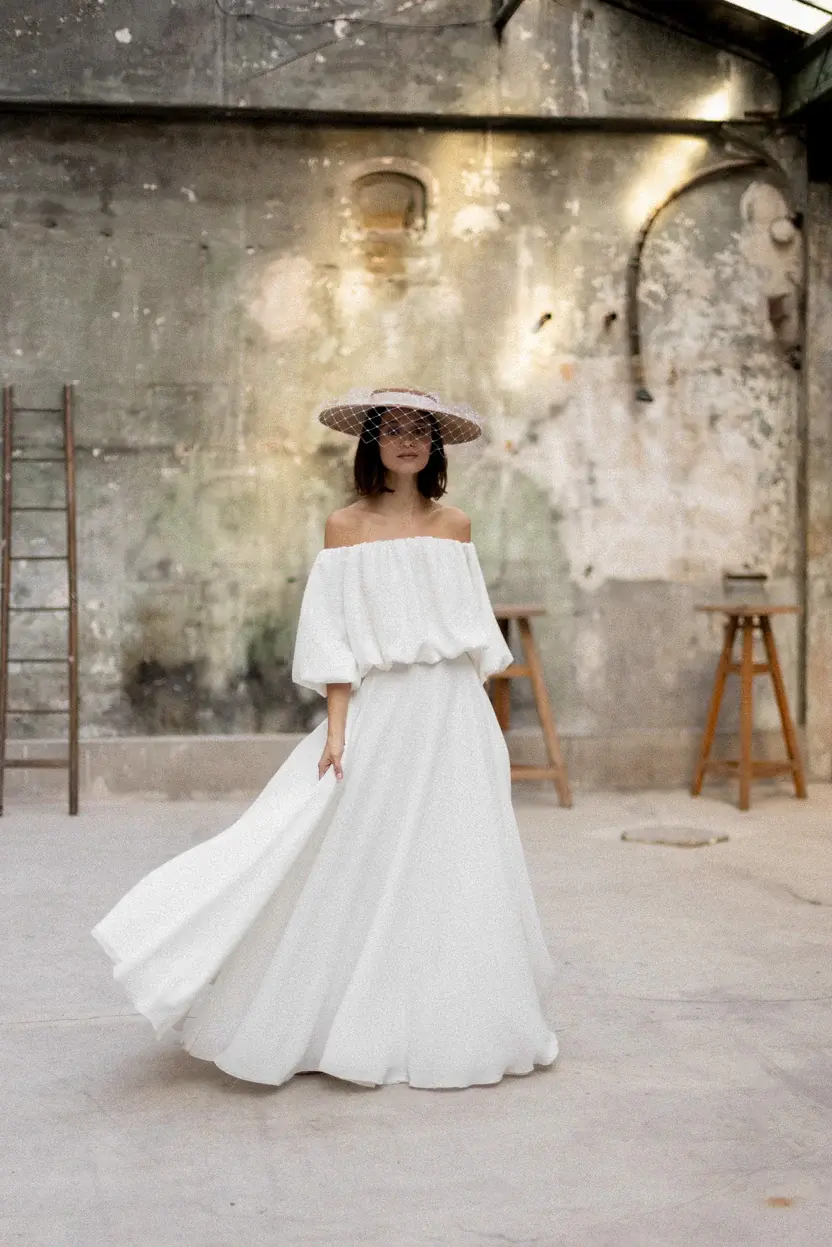 Top Heidi de mariage contemporain et accessible Les Mariées de Prune