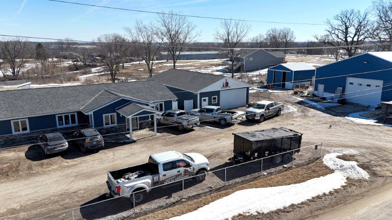 Taylor Exteriors & Construction office building Des Moines Iowa