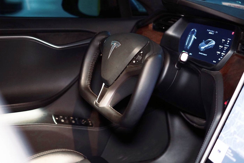 縮圖：Model X/S YOKE 全皮 (黑縫線)