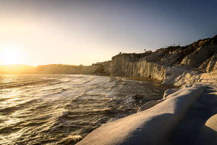 Sunset sur les falaises