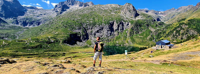 A moment of admiration at Lake Espingo, Pyrenees