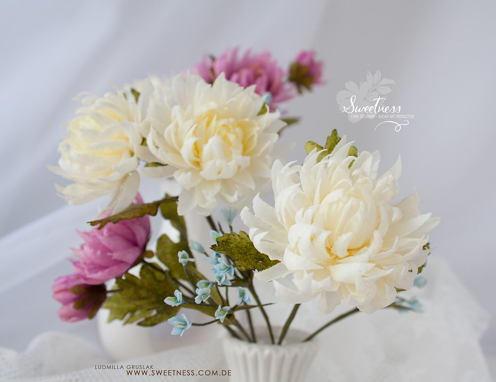 Miniaturbild: Video-Kurs Chrysanthemen aus Wafer Paper