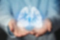 Lungs issues medical concept Photo of female doctor, empty space .jpg