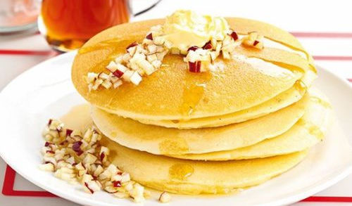   Buttermilk Pancakes with Apples Recipe