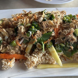 A13 Com Chay Tom Cha Bong ~ Crispy Vietnamese Rice Cake