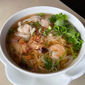 N2 Mi Hoang Thanh Xa Xiu ~ Wonton & BBQ Pork Egg Noodle Soup