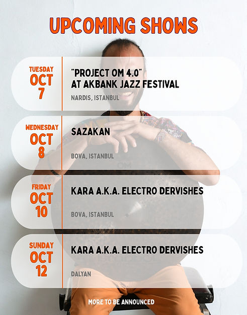 Omercan s upcoming shows