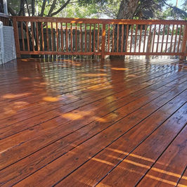after deck painting