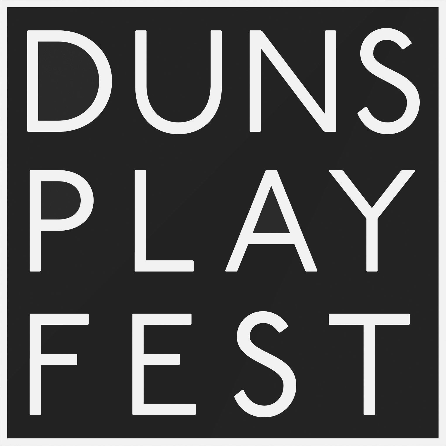 DunsPlayFest logo in black and white