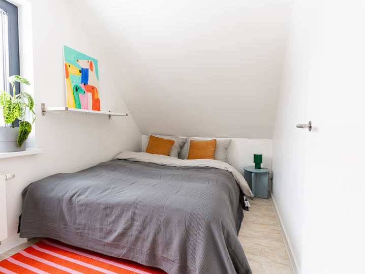 Schlafzimmer im Ferienhaus für Familienurlaub im Sauerland