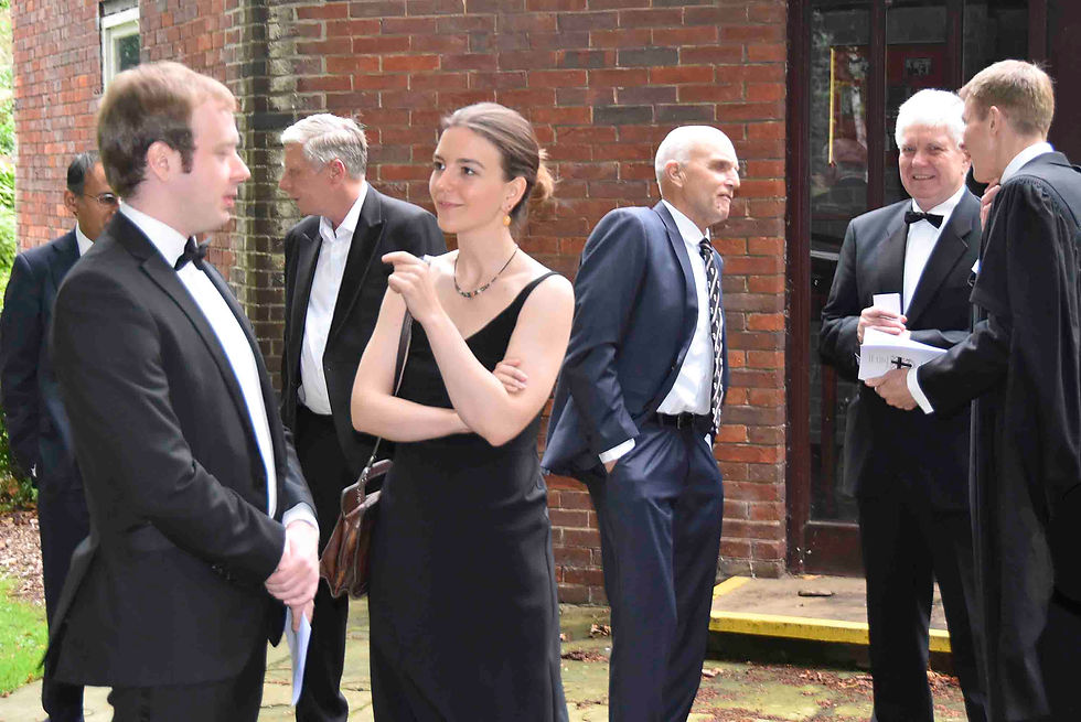 This author with other Old Anselmians and guests outside the Chapel after Evensong.