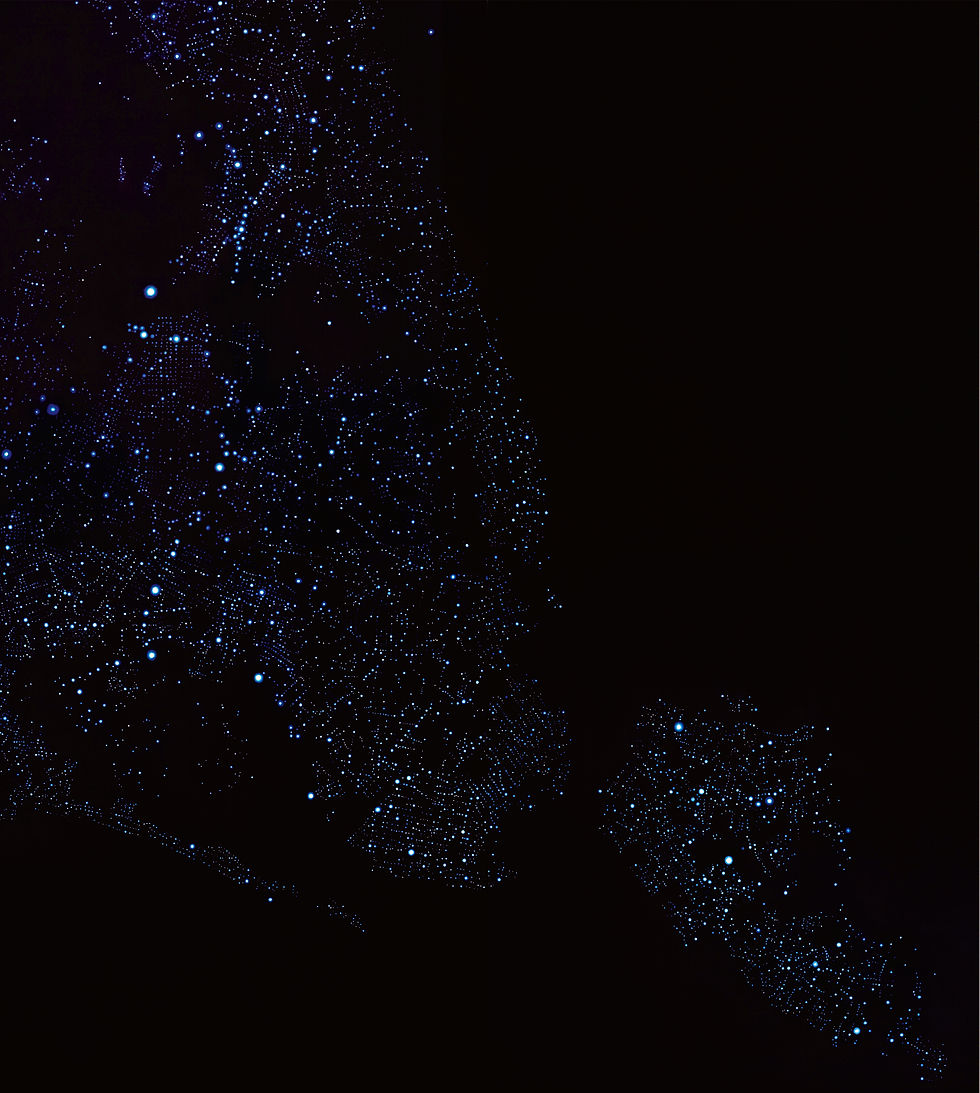 New York - celestial chart, 2011-2012 - scale 1 :25 000