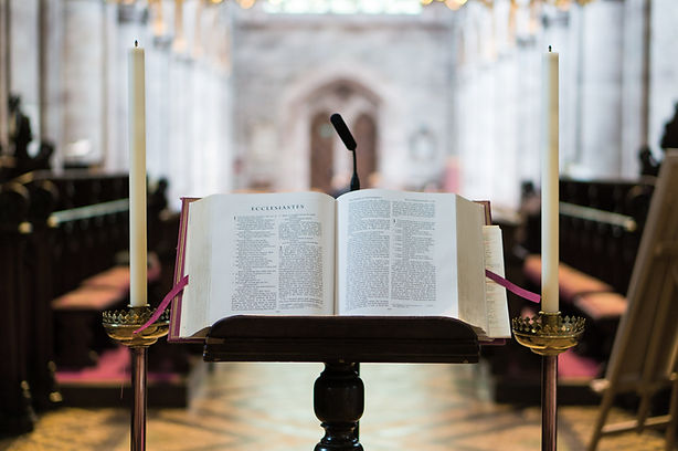 Church Pulpit Setup