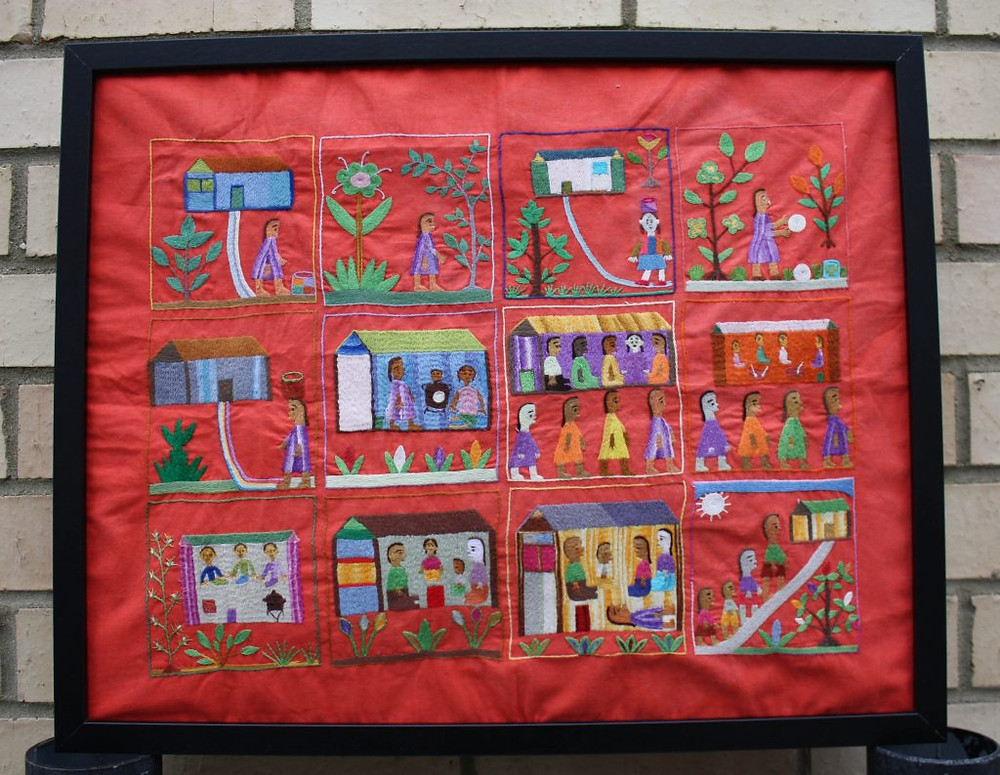Madagascar Story Embroidery