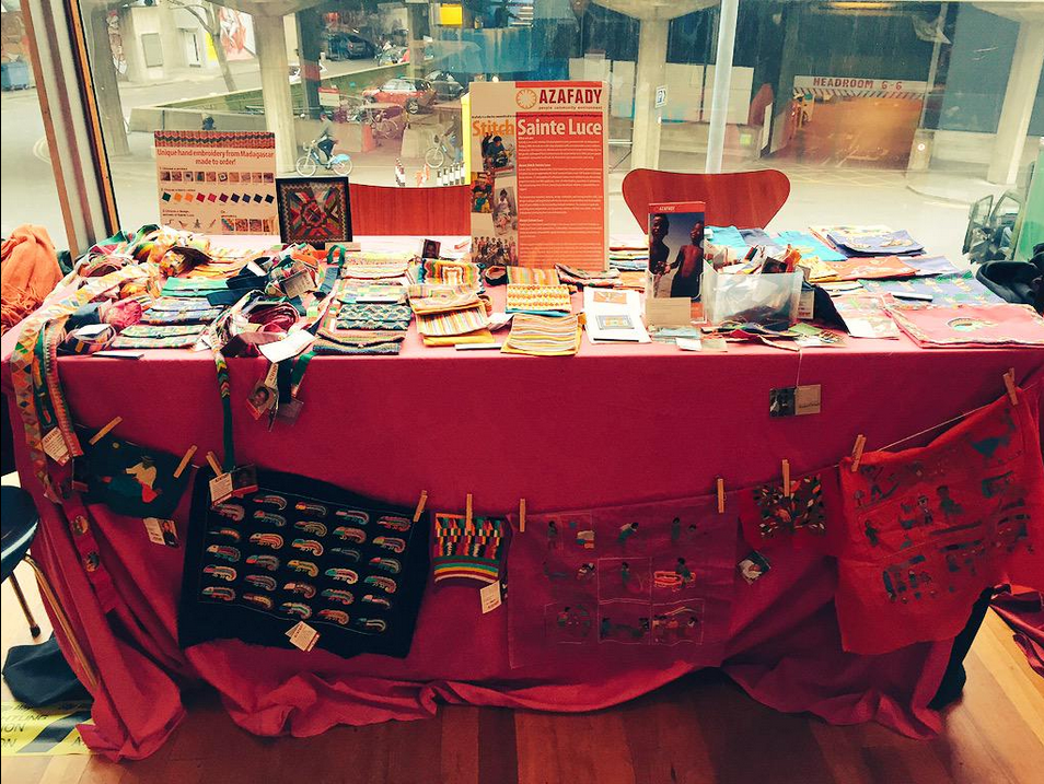 International Women's Day, embroidery stall