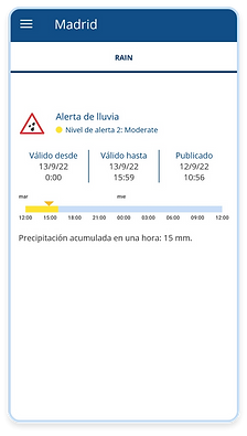 alertas meteorológicas nieve heladas granizo