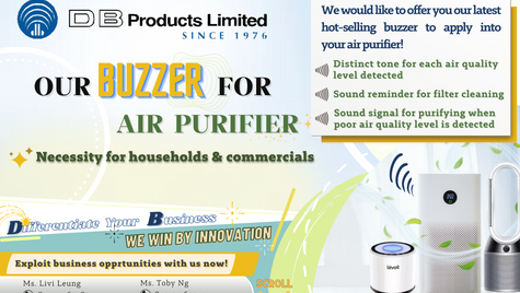 Our Buzzer for Air Purifier