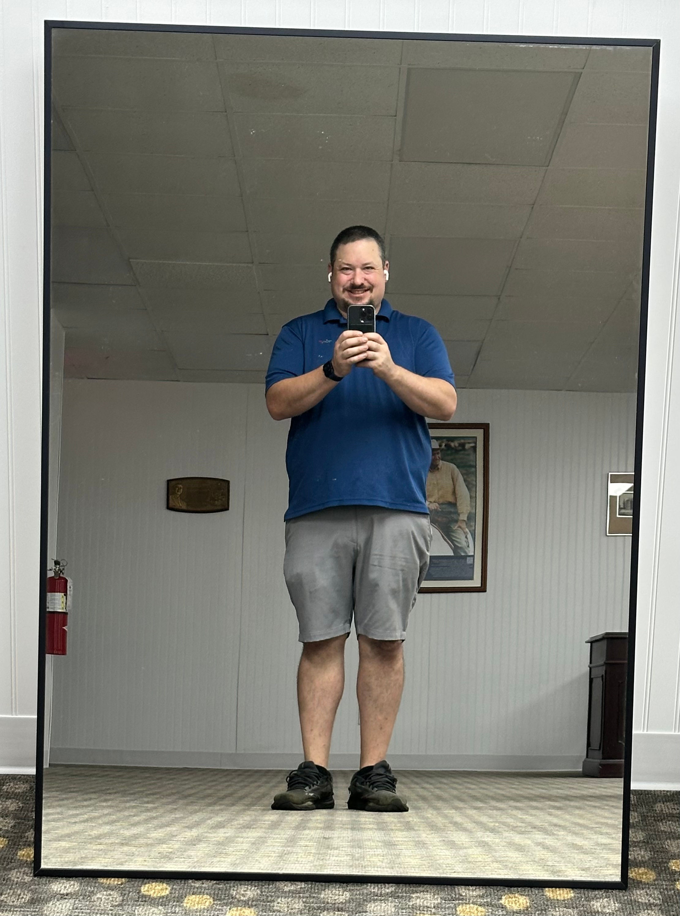 MD Black Frame Mirror