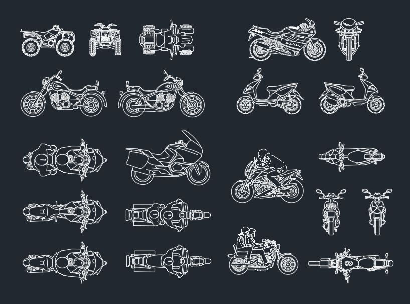 Motorcycle Blocks Collection