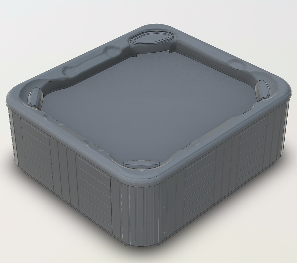 Large bathtub for up to 7 people - BIM - IFC - RFA