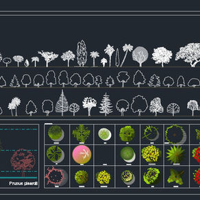 Kit 200 blocos para Paisagismo - dwg - autocad