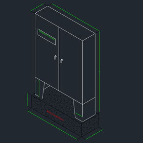 Isometric Drawing of Power Control Panel