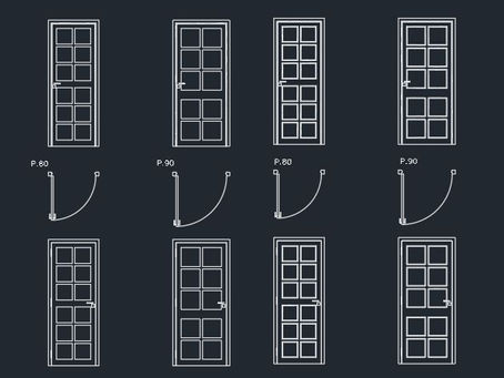 Wooden Doors with Glass