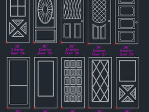 10 Portas Externas Parte 01 - dwg - autocad
