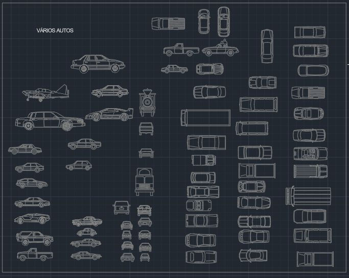 Veículos Diversos em DWG