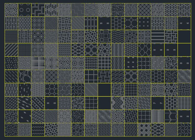 Various Hatch Patterns