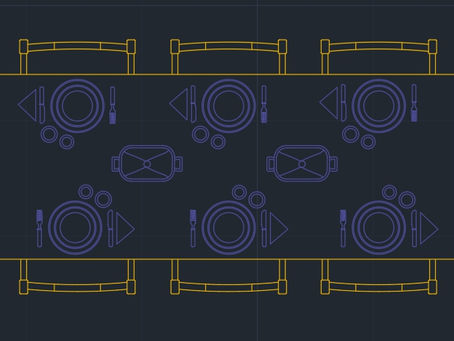 Mesa Jantar 6 Lugares - dwg - autocad