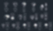 Gazebos e Tendas em Vistas - dwg - autocad