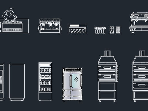 Bar and Restaurant Equipment - dwg - autocad