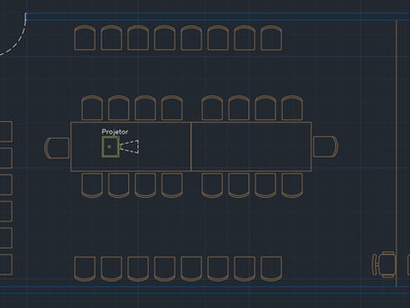 Planta Sala de conferência - dwg - autocad
