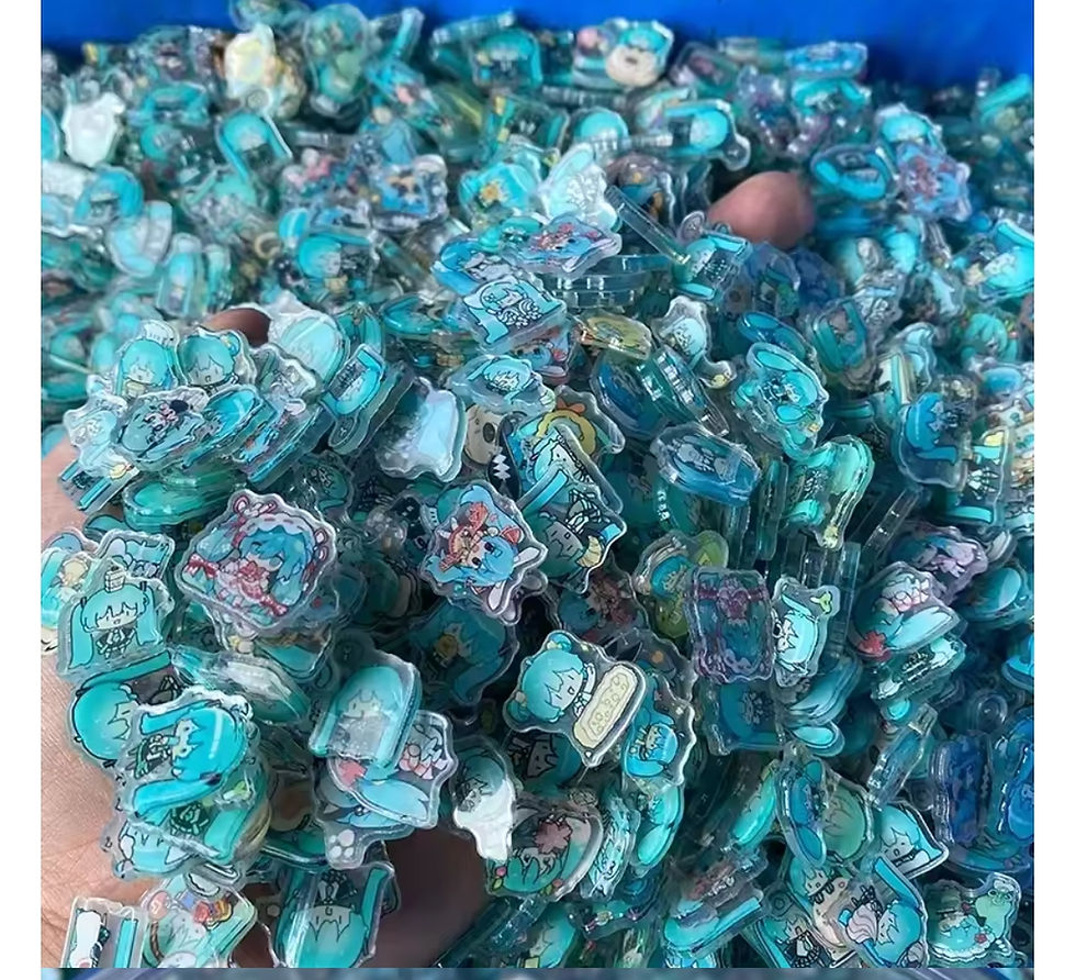 Miniatura: Parches de Acrílico de Hatsune Miku - 1cm de tamaño 10 piezas