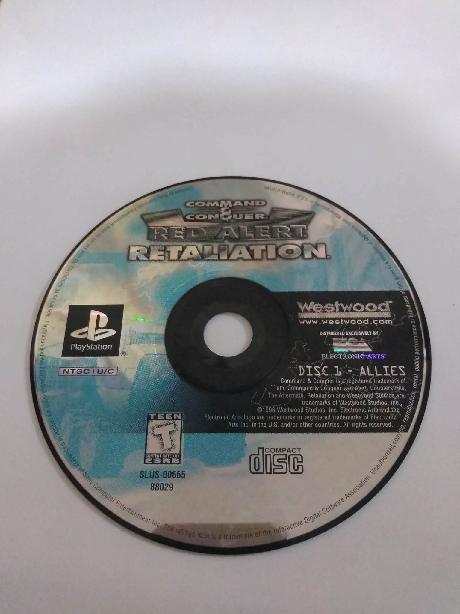 ORIGINAL RED ALERT RETALIATION  PS1, USADO