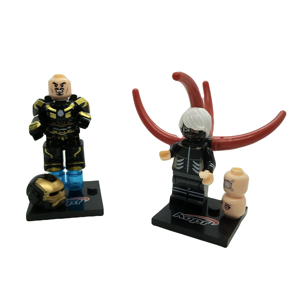 Miniatura: Legos de Kaneki, Spiderman, Airoman y Mashmallow