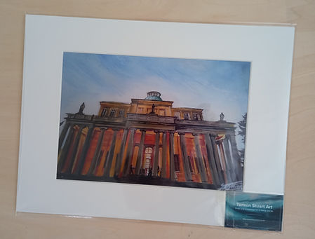 Mounted print of Pittville Pump Room in Cheltenham