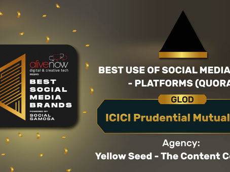 Yellow Seed Shines At SAMMIES 2021 With The Award For Best Quora Content!