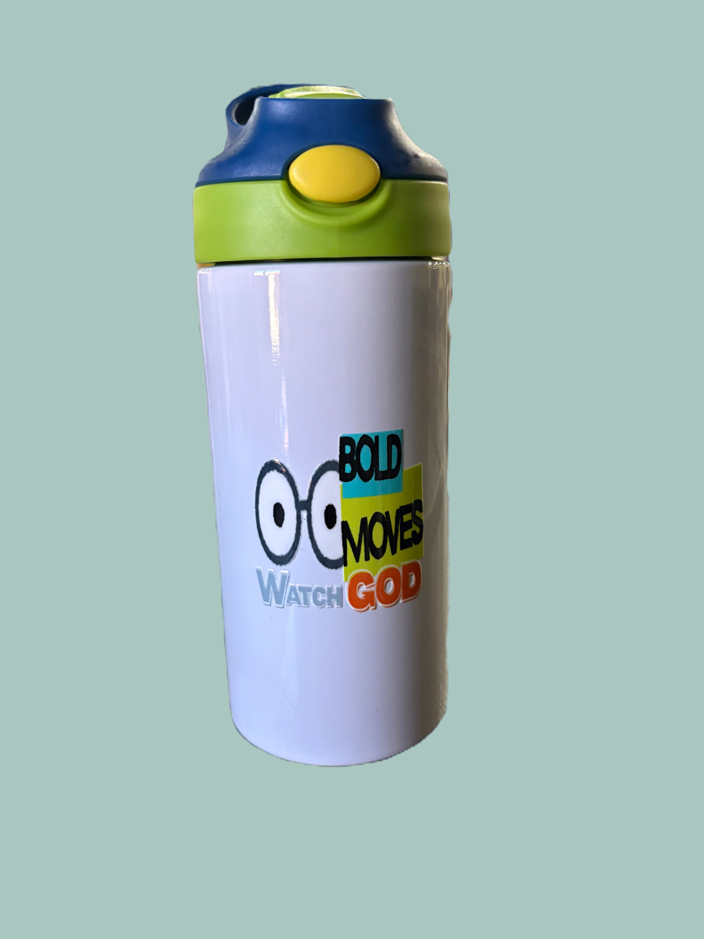 "Bold Moves Watch God" Stainless Steel Water bottle Small