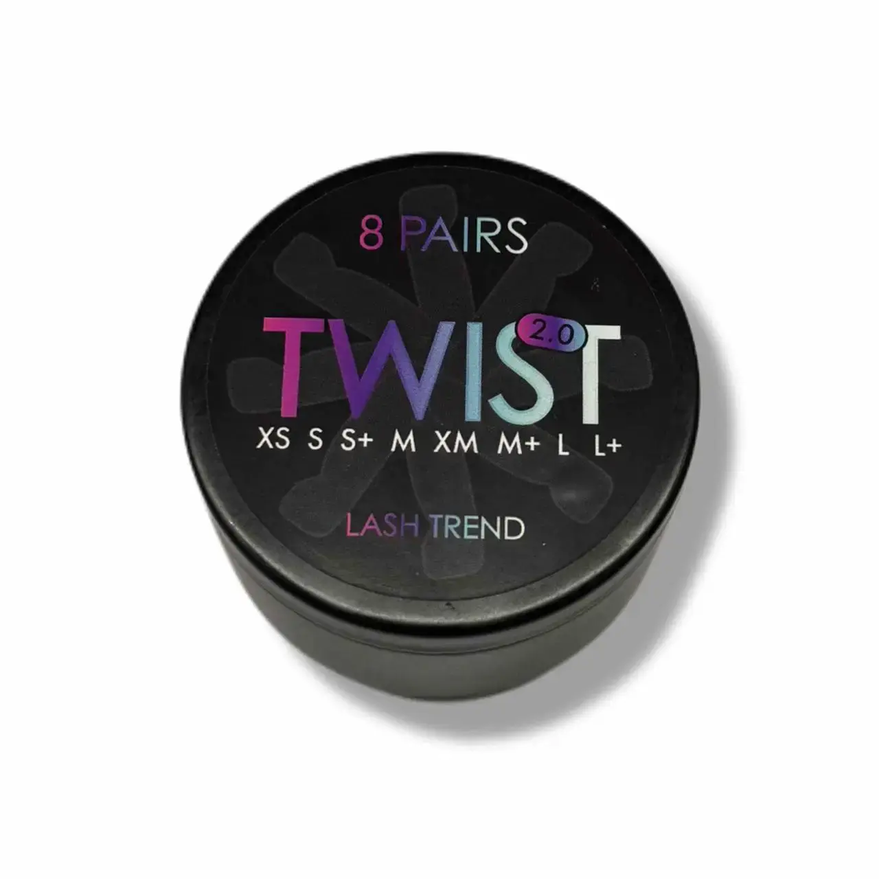 Валики для ламінування Lash Trend Twist 2.0 (XS, S, S+, M, XM, M+, L, L+) 8 пар
