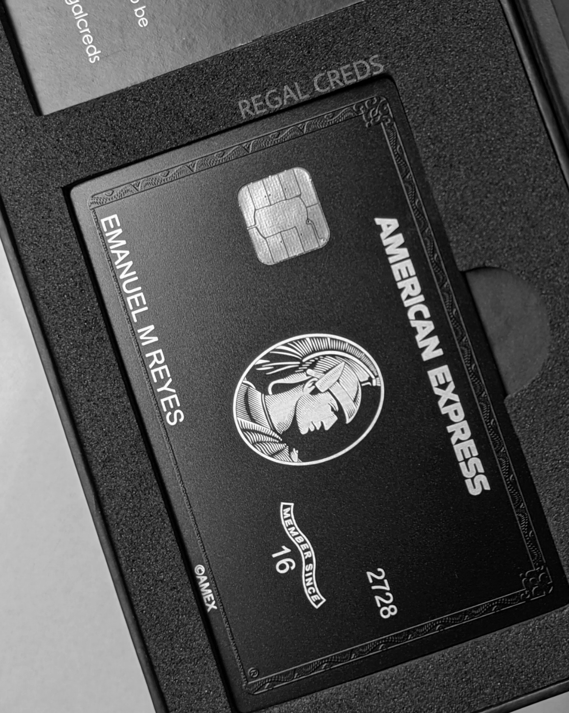 AMEX Centurion Black Card Titan Cards