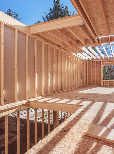 Home in early phase of construction