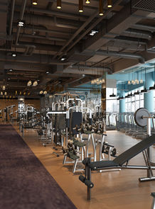Photo of modern gym facility
